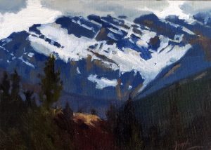 Mt. Edith Cavell, oil on panel, 5" x 7" Mt. Edith Cavell, oil on panel, 5" x 7"
